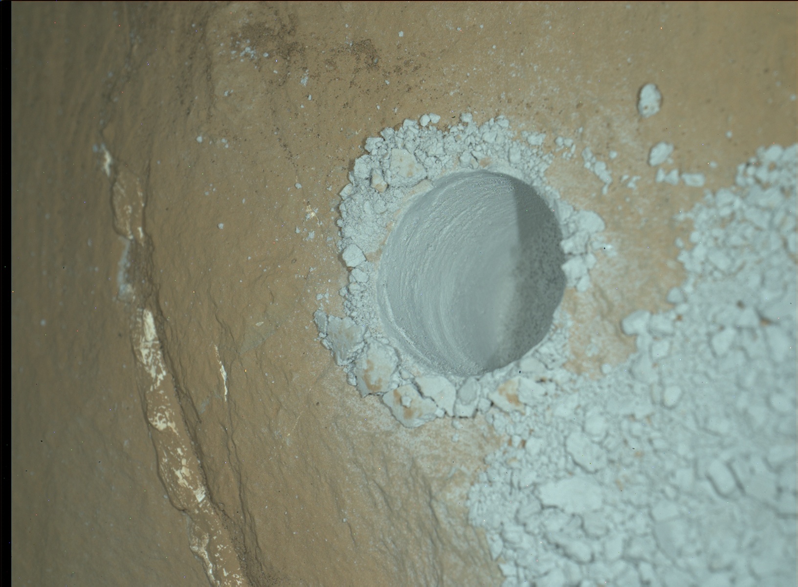 Nasa's Mars rover Curiosity acquired this image using its Mars Hand Lens Imager (MAHLI) on Sol 1064