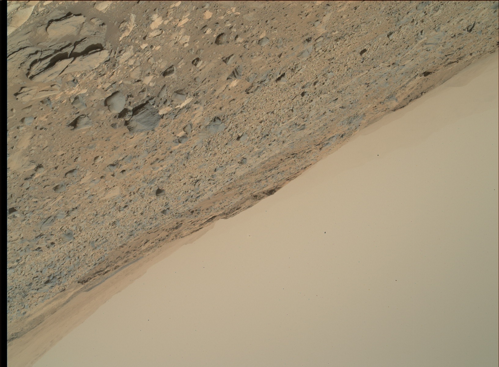 Nasa's Mars rover Curiosity acquired this image using its Mars Hand Lens Imager (MAHLI) on Sol 1074