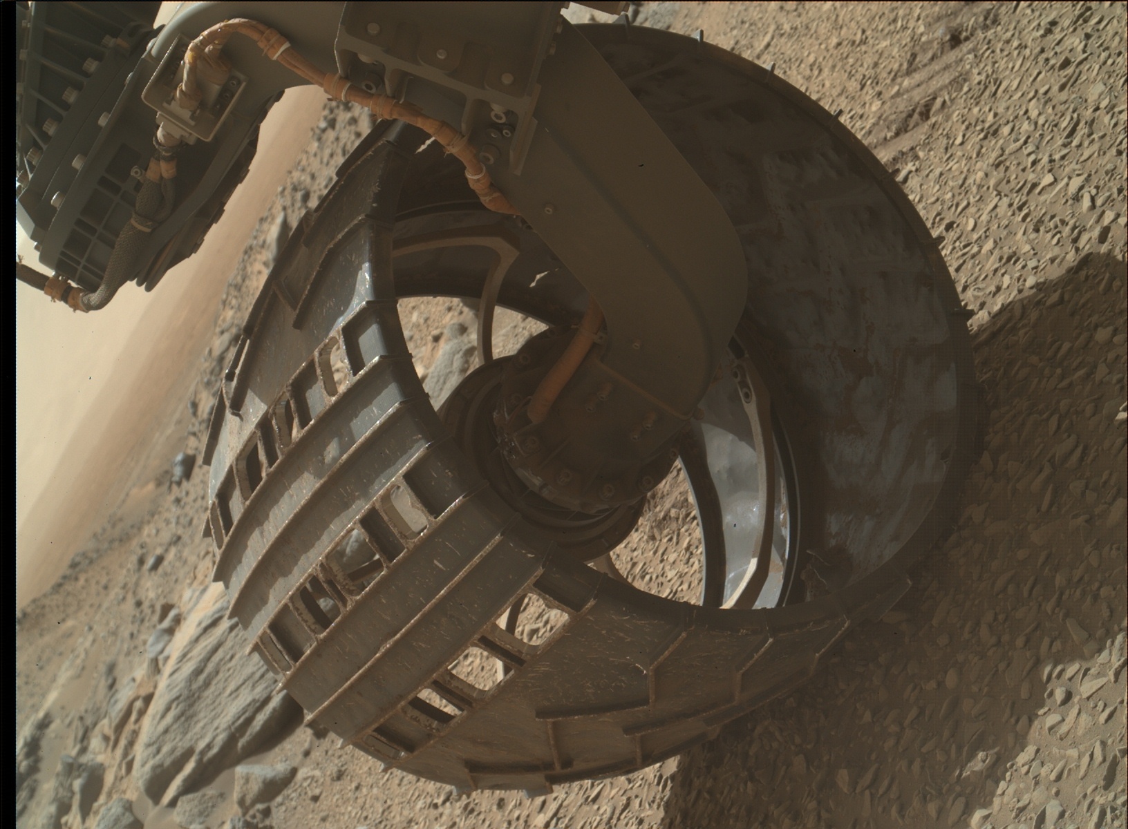Nasa's Mars rover Curiosity acquired this image using its Mars Hand Lens Imager (MAHLI) on Sol 1076