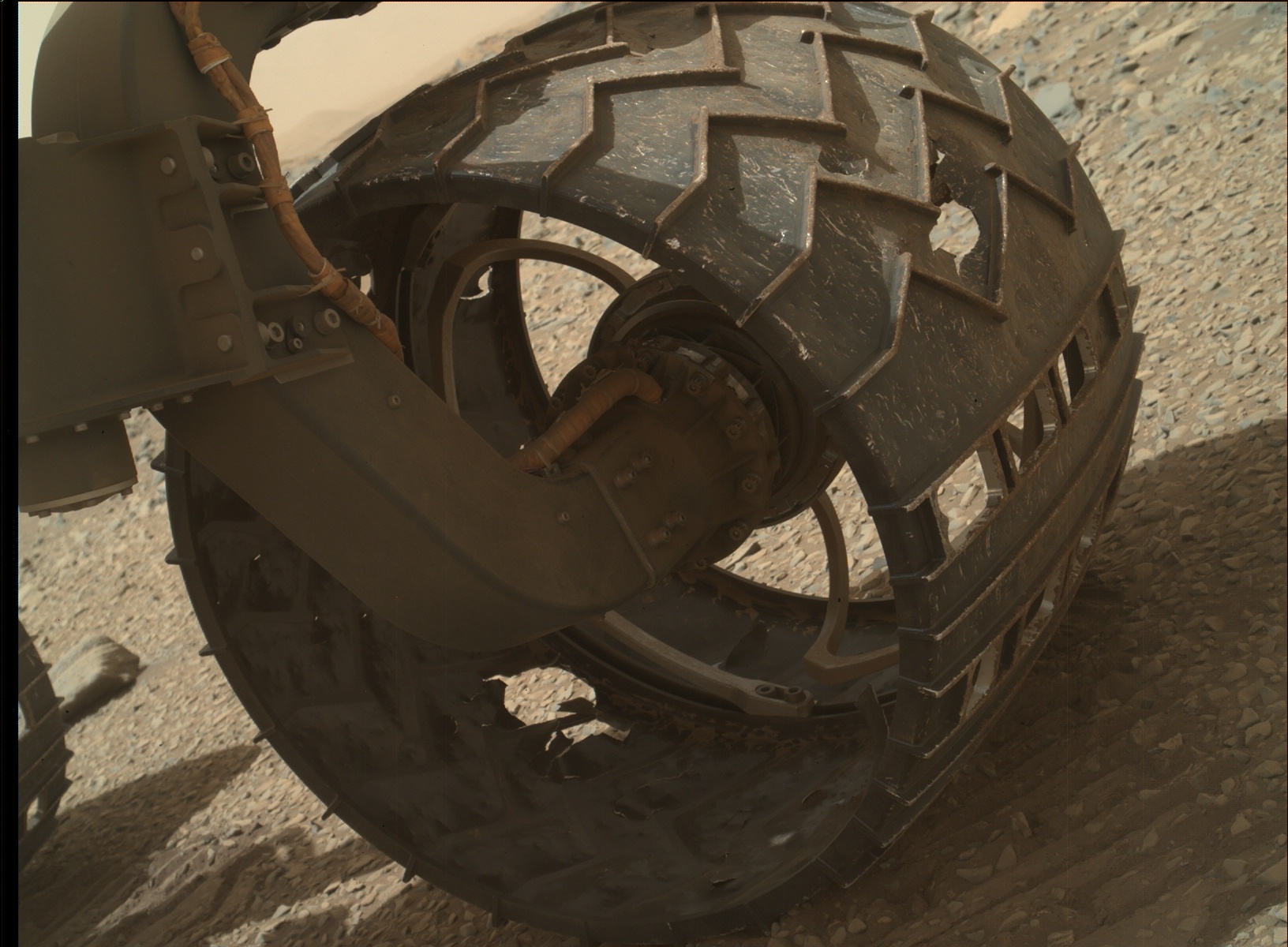 Nasa's Mars rover Curiosity acquired this image using its Mars Hand Lens Imager (MAHLI) on Sol 1076