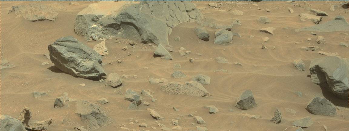 Nasa's Mars rover Curiosity acquired this image using its Mast Camera (Mastcam) on Sol 1101