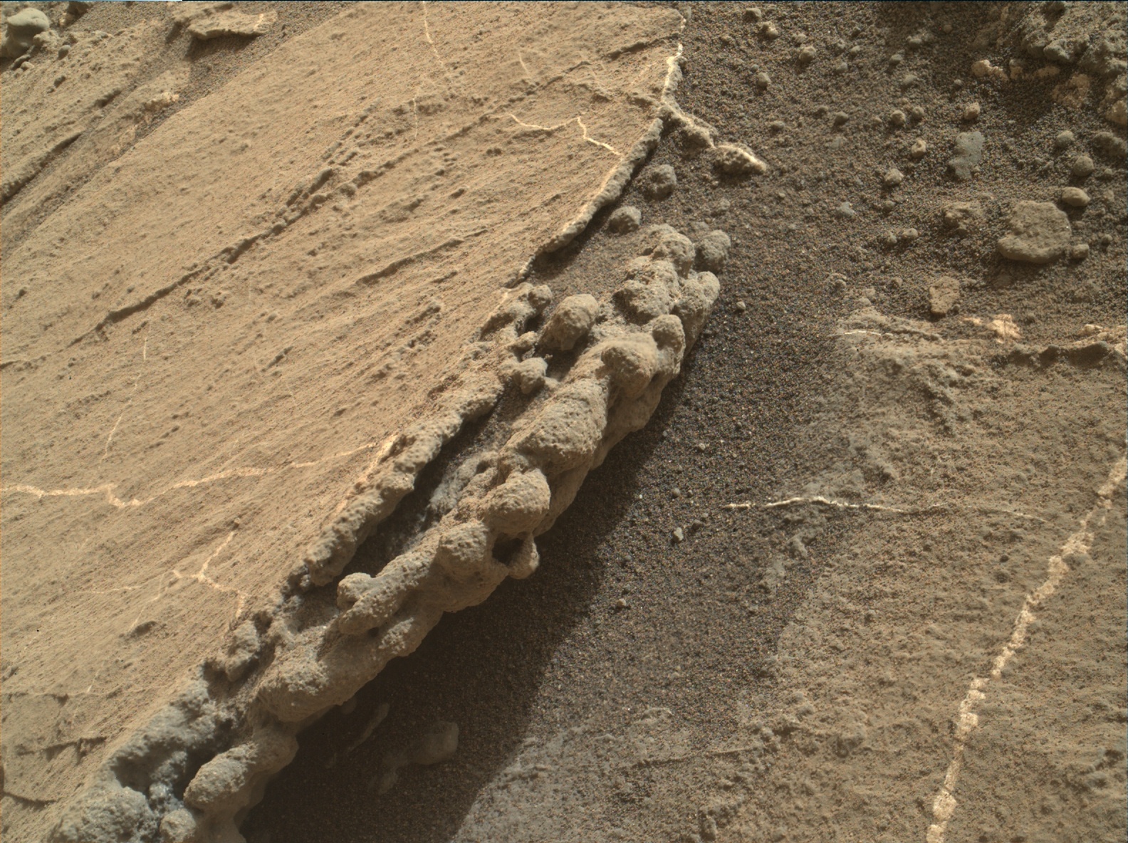 Nasa's Mars rover Curiosity acquired this image using its Mars Hand Lens Imager (MAHLI) on Sol 1106