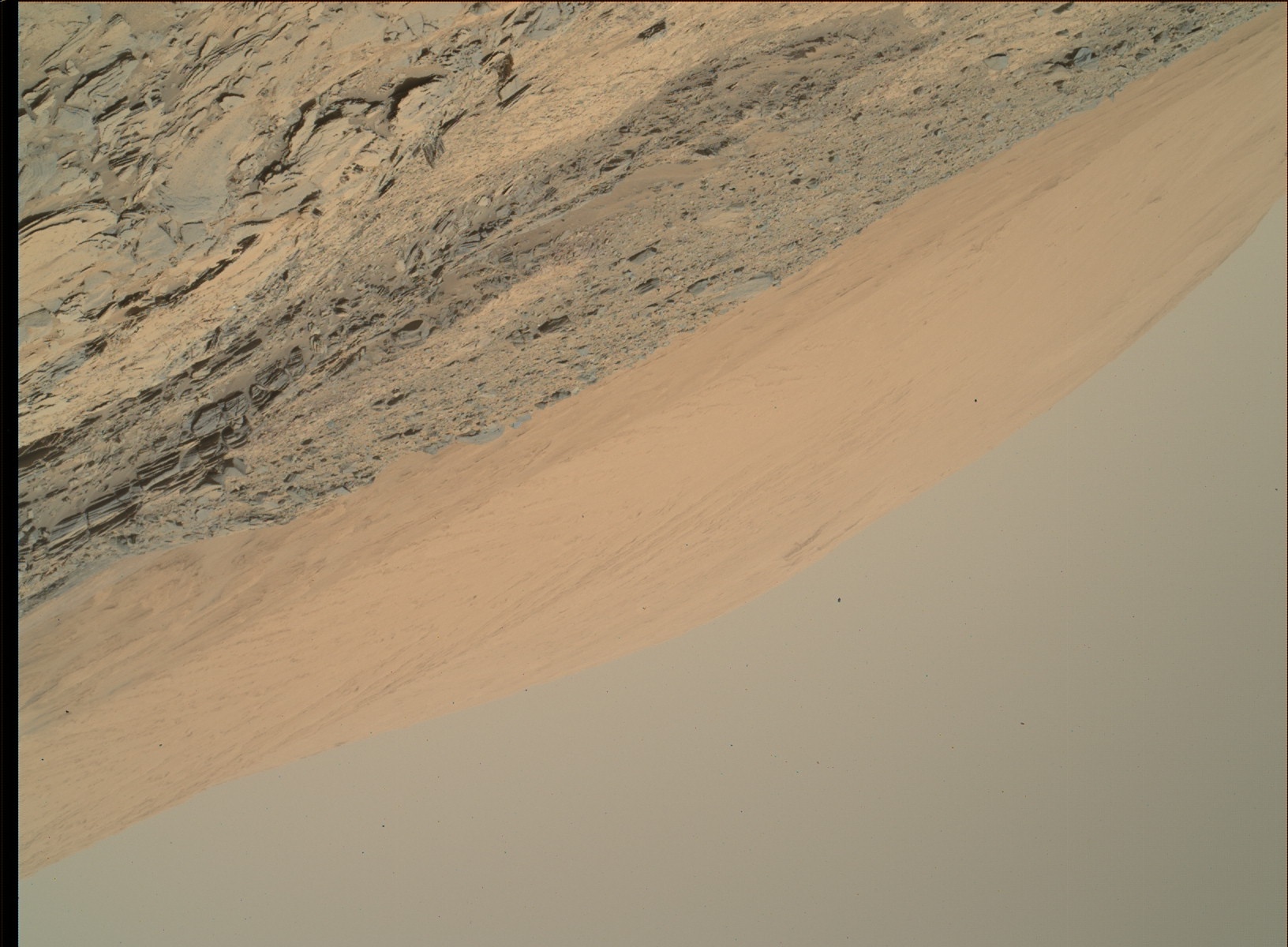 Nasa's Mars rover Curiosity acquired this image using its Mars Hand Lens Imager (MAHLI) on Sol 1107