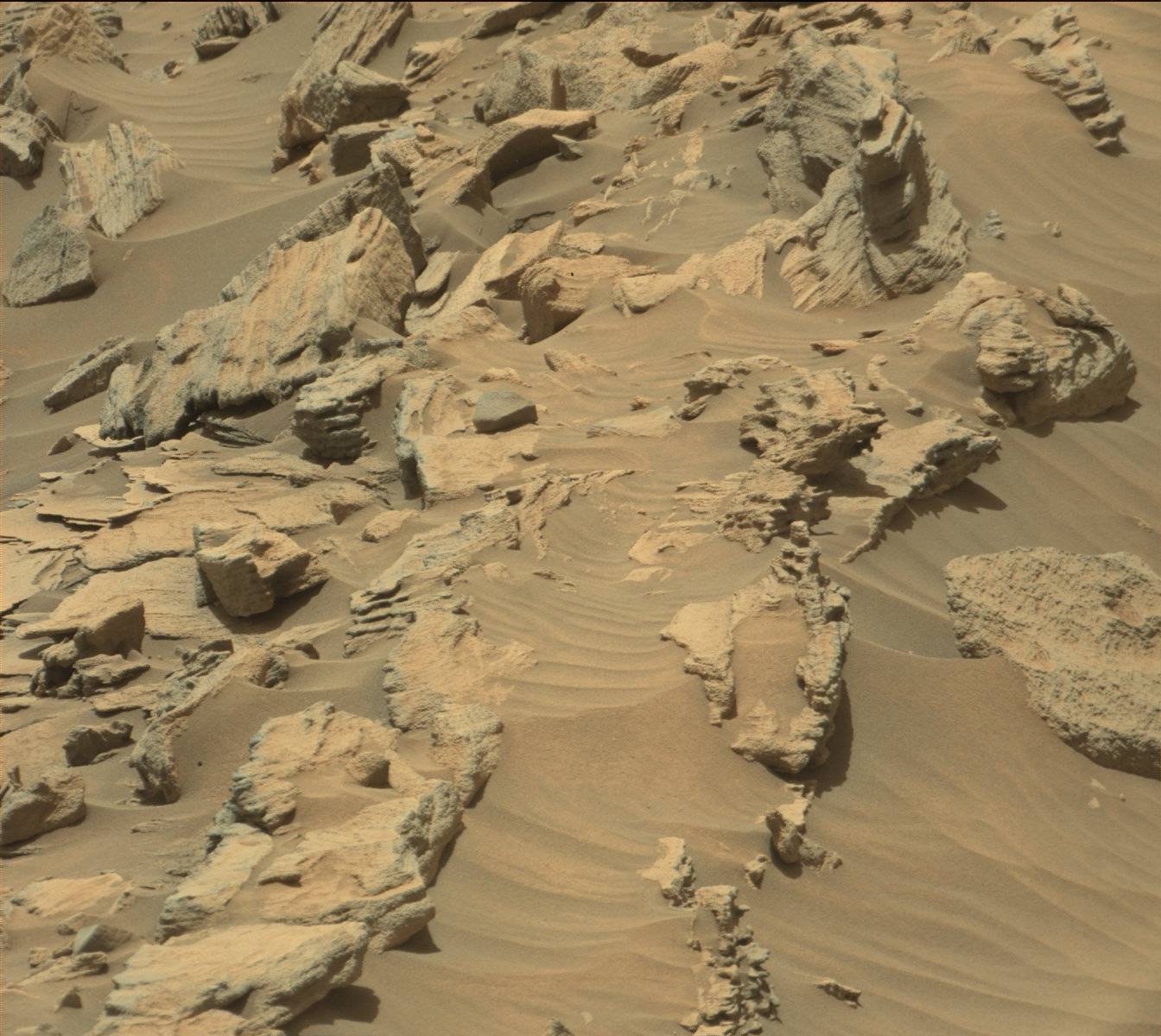 Nasa's Mars rover Curiosity acquired this image using its Mast Camera (Mastcam) on Sol 1110