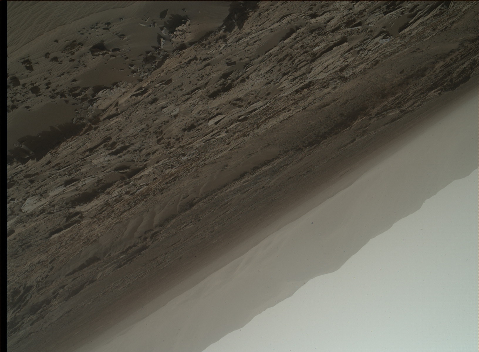 Nasa's Mars rover Curiosity acquired this image using its Mars Hand Lens Imager (MAHLI) on Sol 1110
