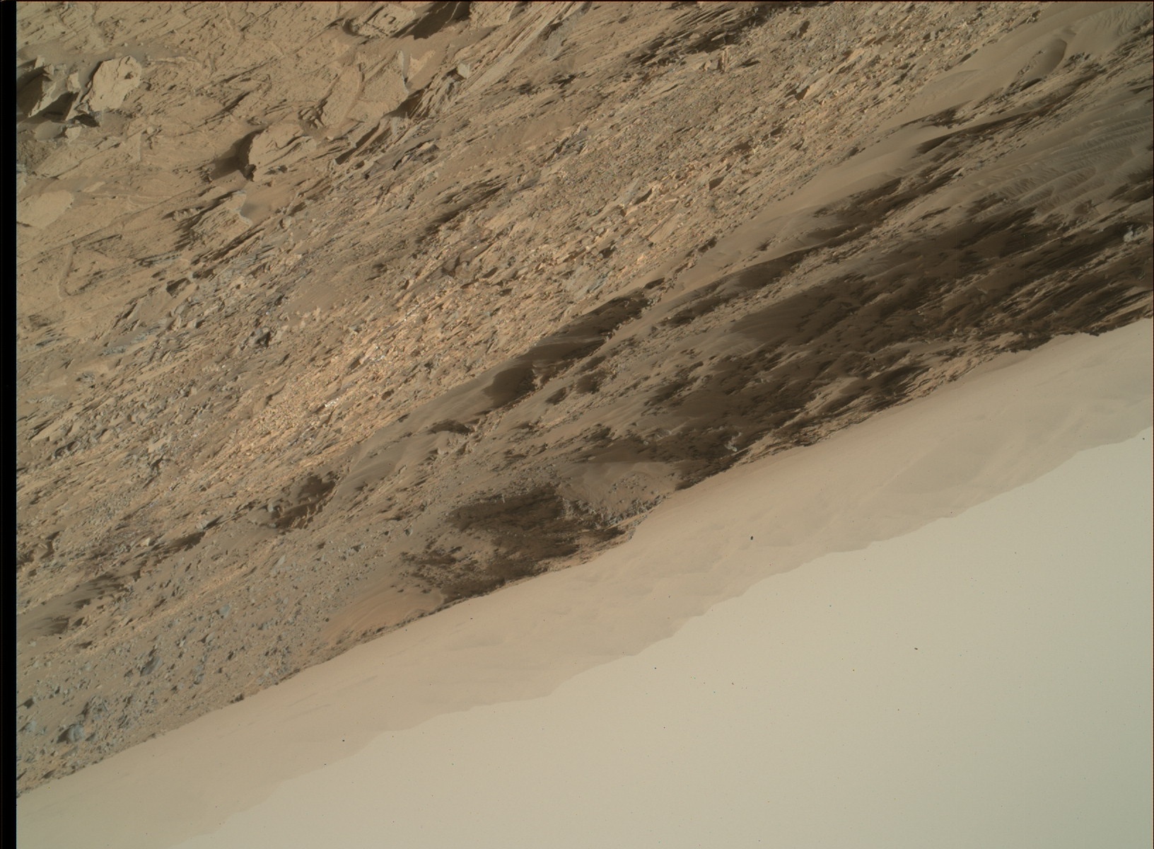 Nasa's Mars rover Curiosity acquired this image using its Mars Hand Lens Imager (MAHLI) on Sol 1112