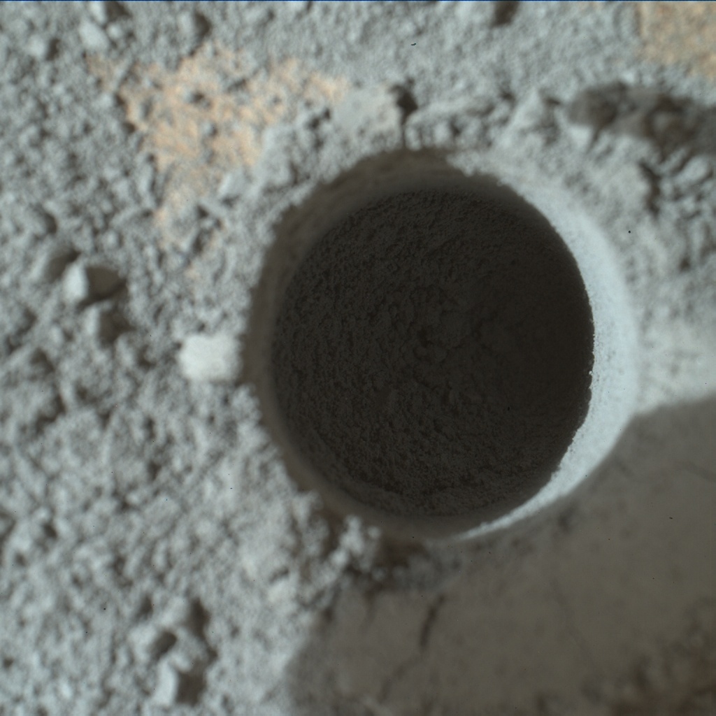 Nasa's Mars rover Curiosity acquired this image using its Mars Hand Lens Imager (MAHLI) on Sol 1119