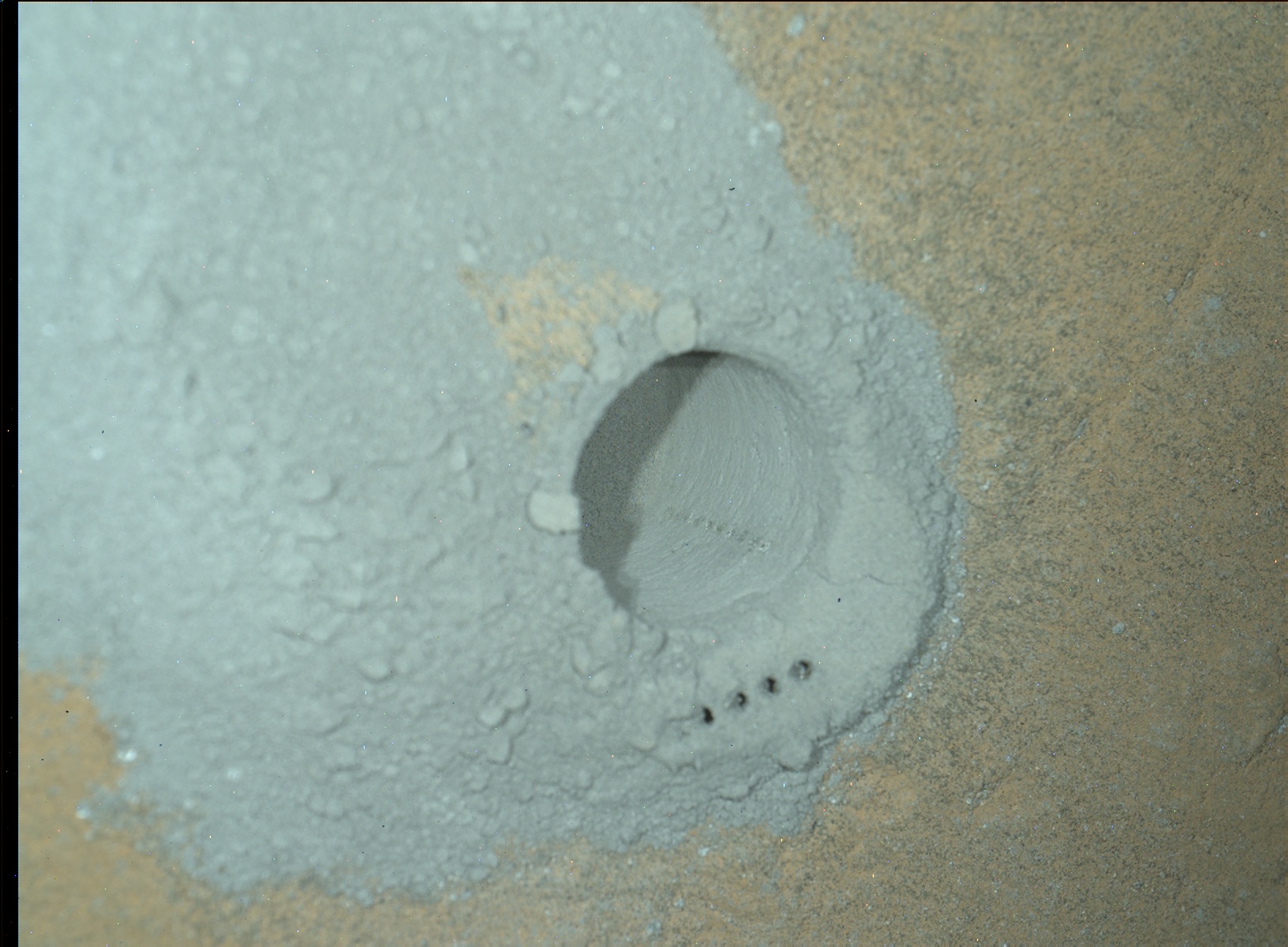 Nasa's Mars rover Curiosity acquired this image using its Mars Hand Lens Imager (MAHLI) on Sol 1123