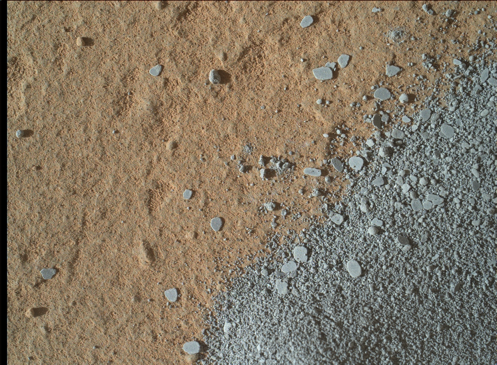 Nasa's Mars rover Curiosity acquired this image using its Mars Hand Lens Imager (MAHLI) on Sol 1124