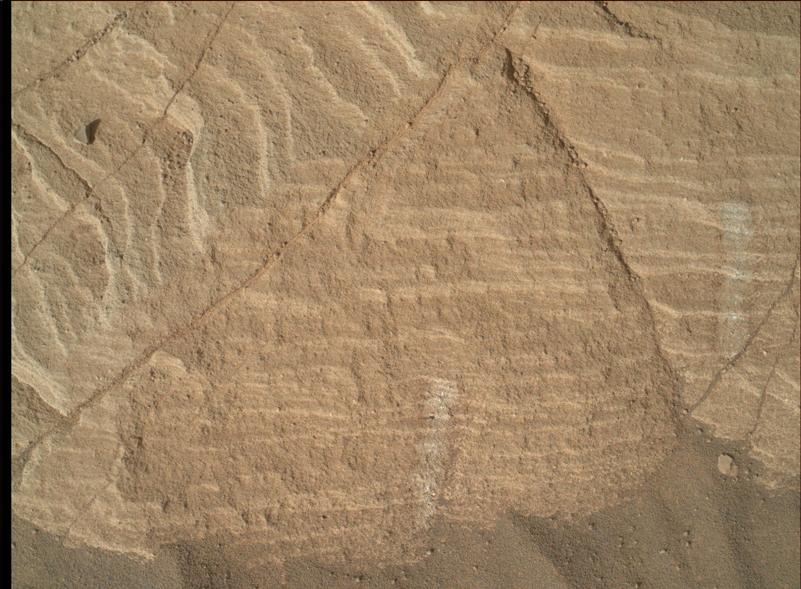 Nasa's Mars rover Curiosity acquired this image using its Mars Hand Lens Imager (MAHLI) on Sol 1128