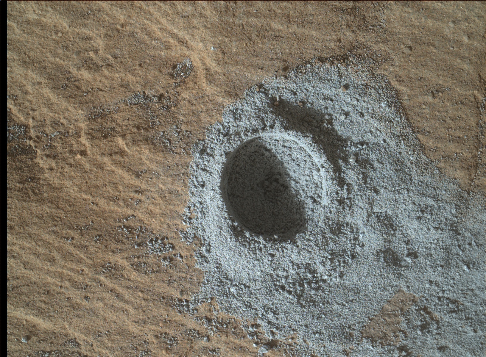 Nasa's Mars rover Curiosity acquired this image using its Mars Hand Lens Imager (MAHLI) on Sol 1134