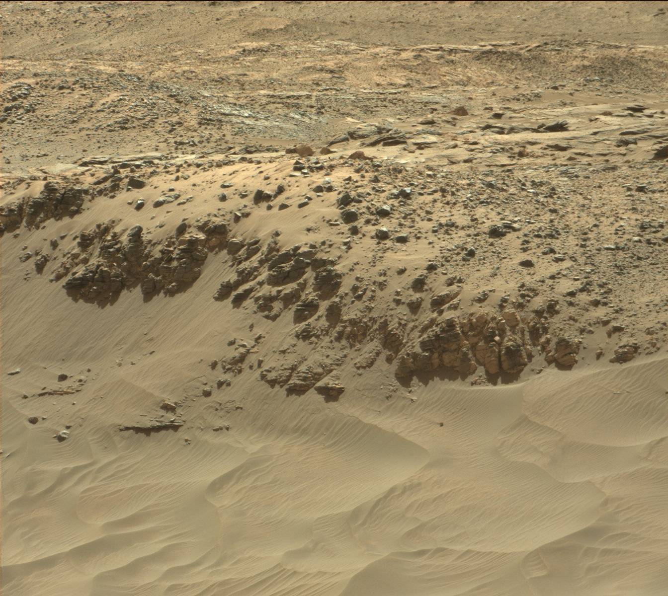 Nasa's Mars rover Curiosity acquired this image using its Mast Camera (Mastcam) on Sol 1157