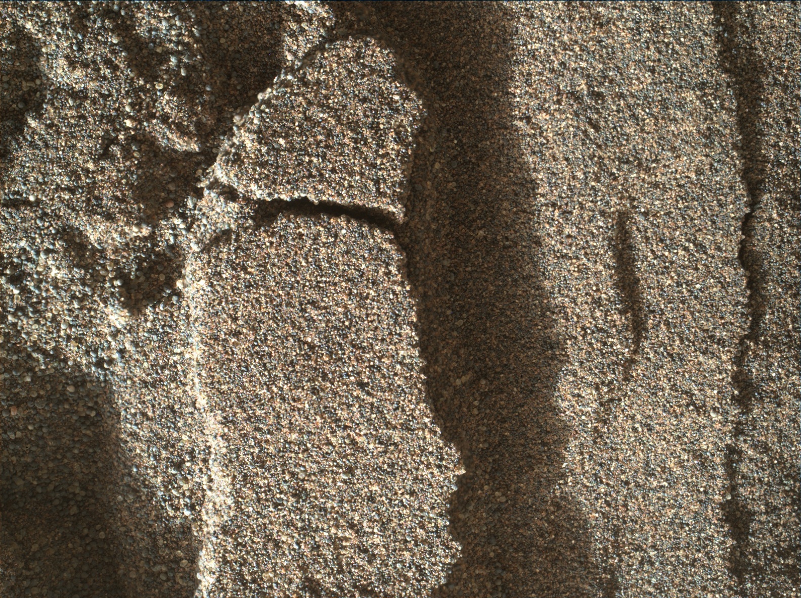 Nasa's Mars rover Curiosity acquired this image using its Mars Hand Lens Imager (MAHLI) on Sol 1182