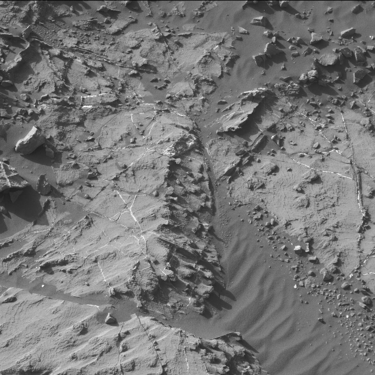 Nasa's Mars rover Curiosity acquired this image using its Mast Camera (Mastcam) on Sol 1197