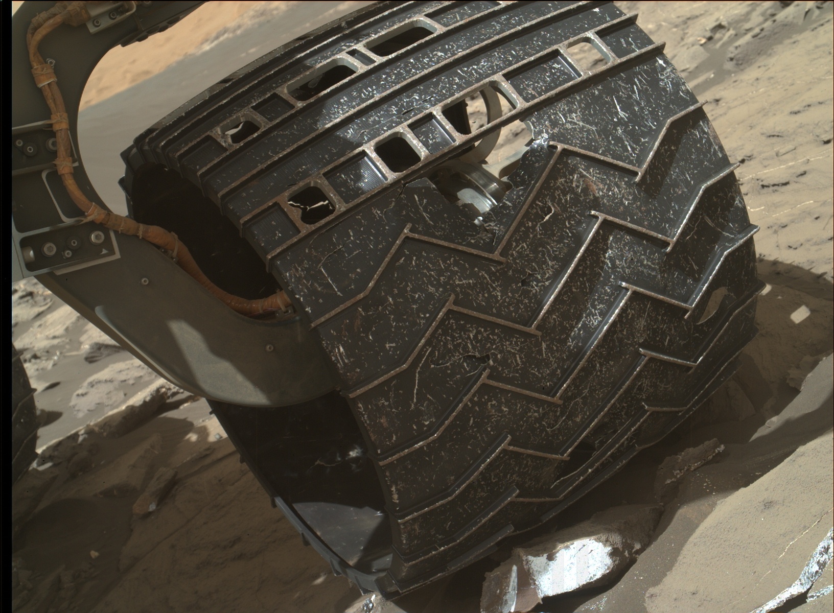 Nasa's Mars rover Curiosity acquired this image using its Mars Hand Lens Imager (MAHLI) on Sol 1214