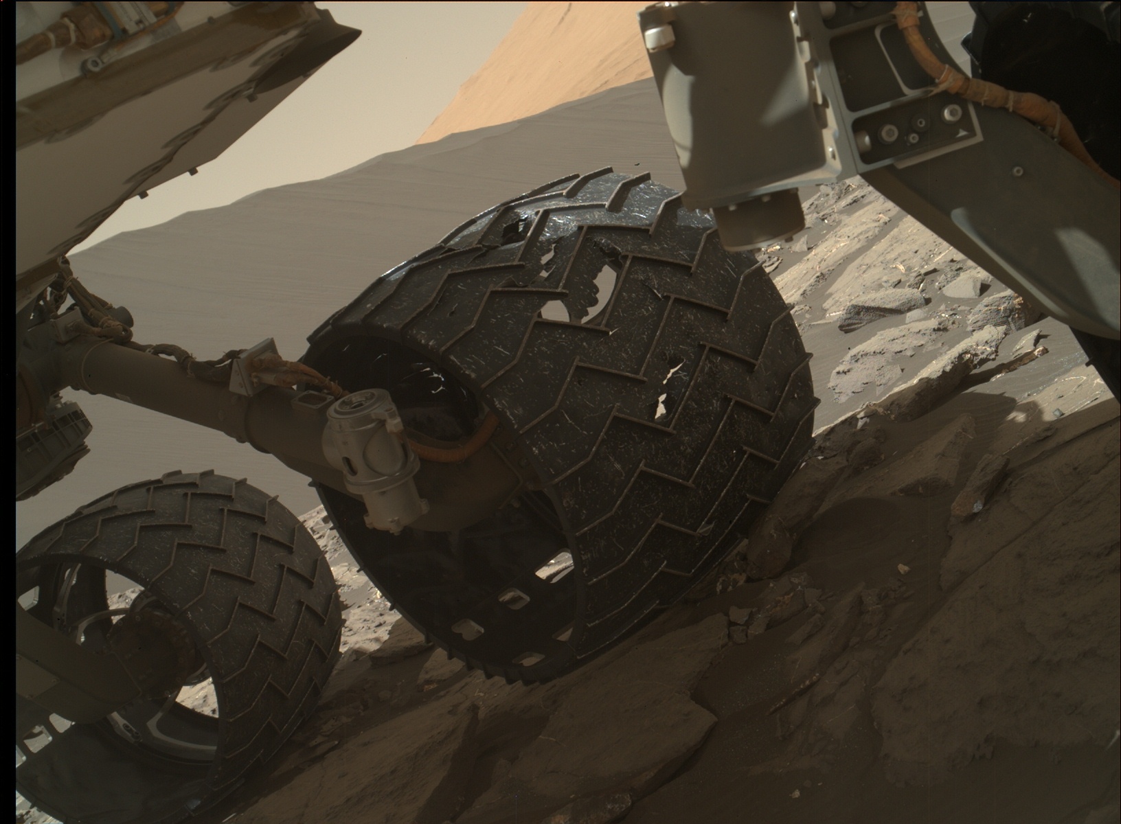 Nasa's Mars rover Curiosity acquired this image using its Mars Hand Lens Imager (MAHLI) on Sol 1214