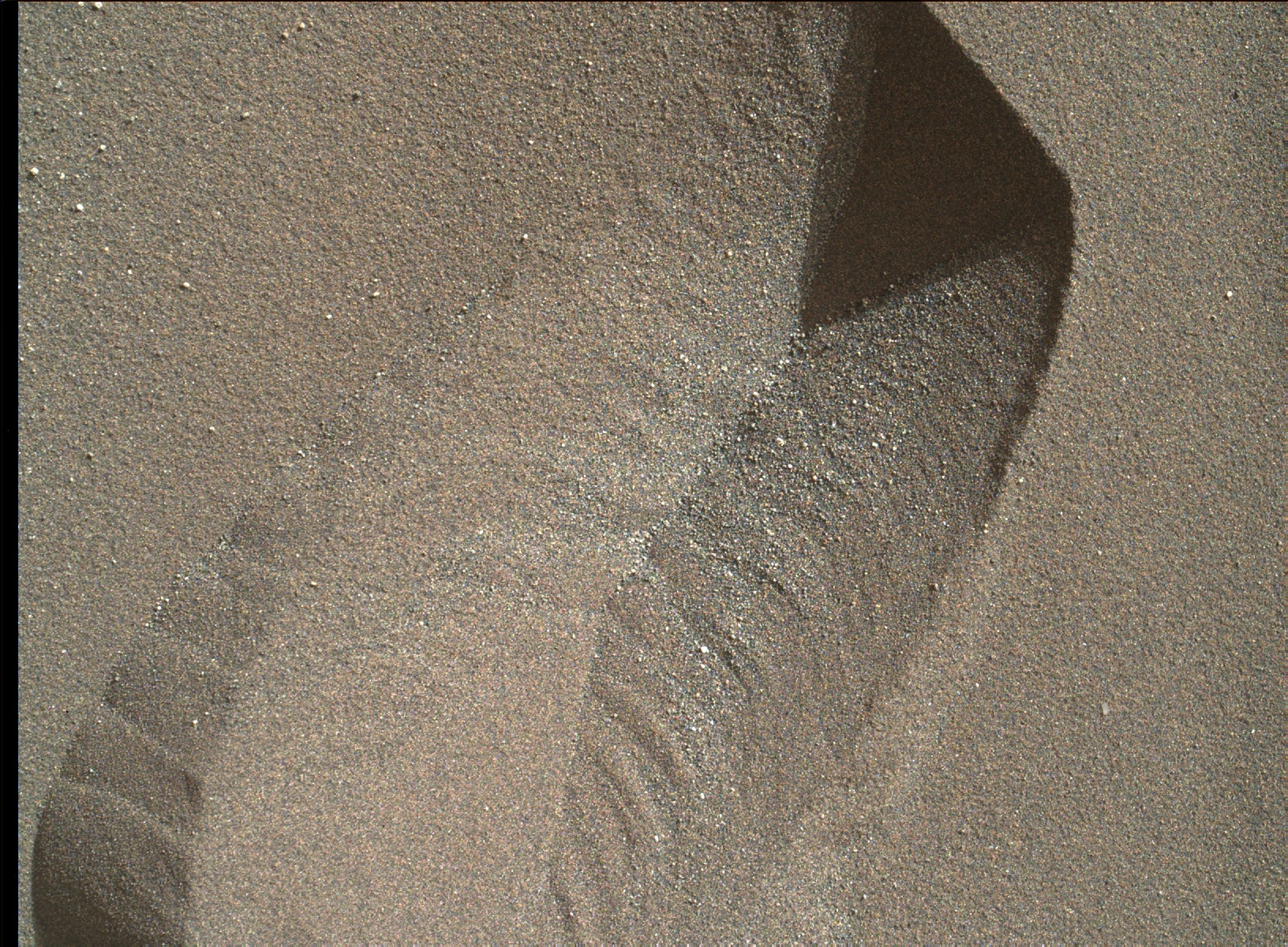 Nasa's Mars rover Curiosity acquired this image using its Mars Hand Lens Imager (MAHLI) on Sol 1241