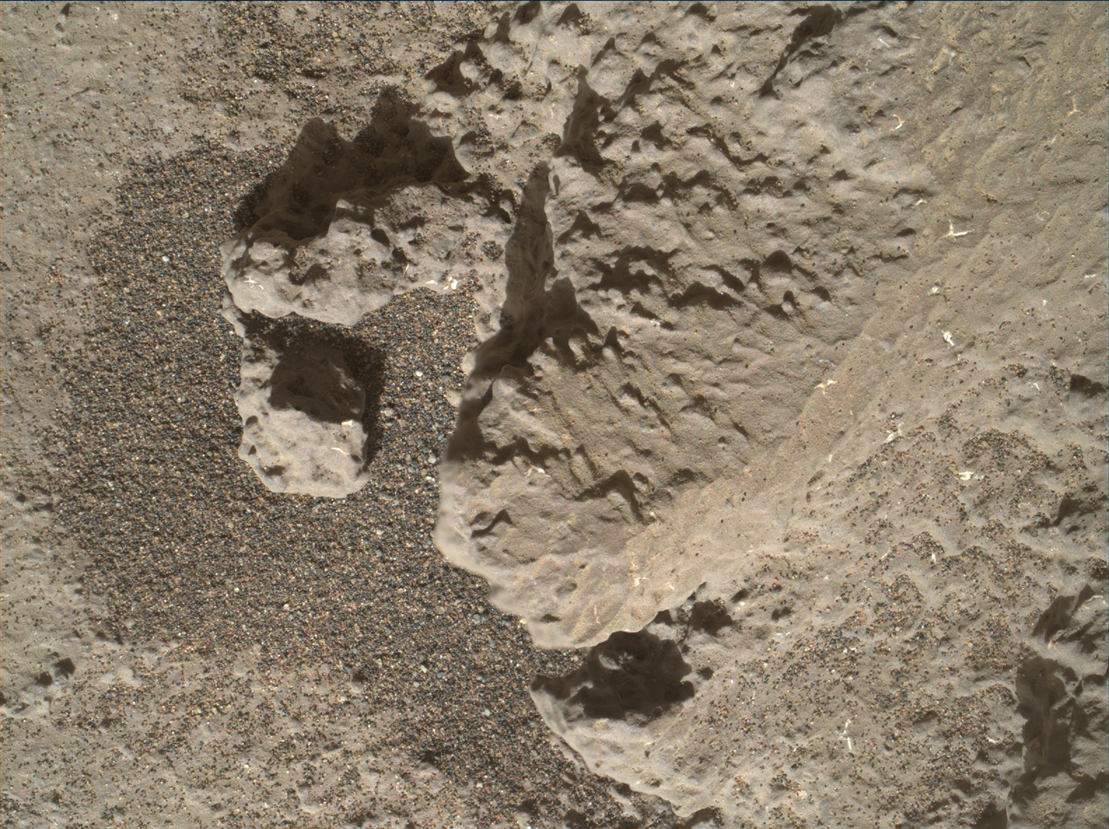Nasa's Mars rover Curiosity acquired this image using its Mars Hand Lens Imager (MAHLI) on Sol 1246
