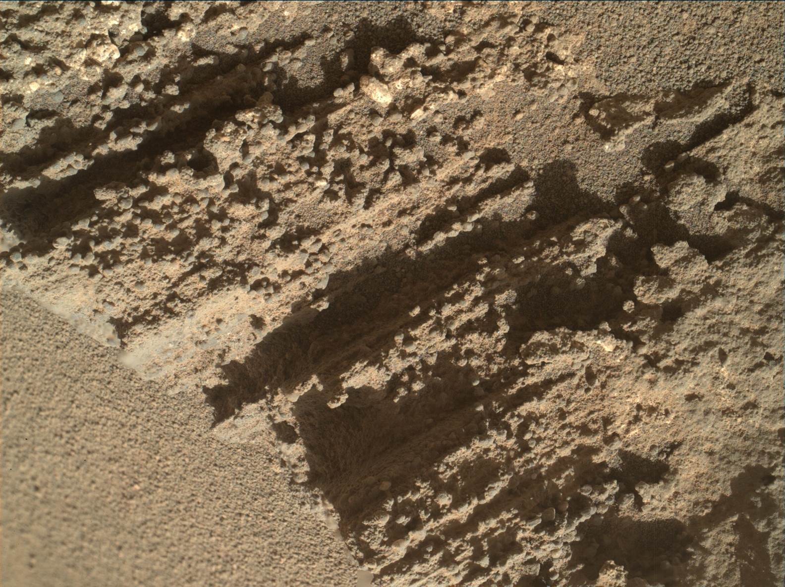 Nasa's Mars rover Curiosity acquired this image using its Mars Hand Lens Imager (MAHLI) on Sol 1280