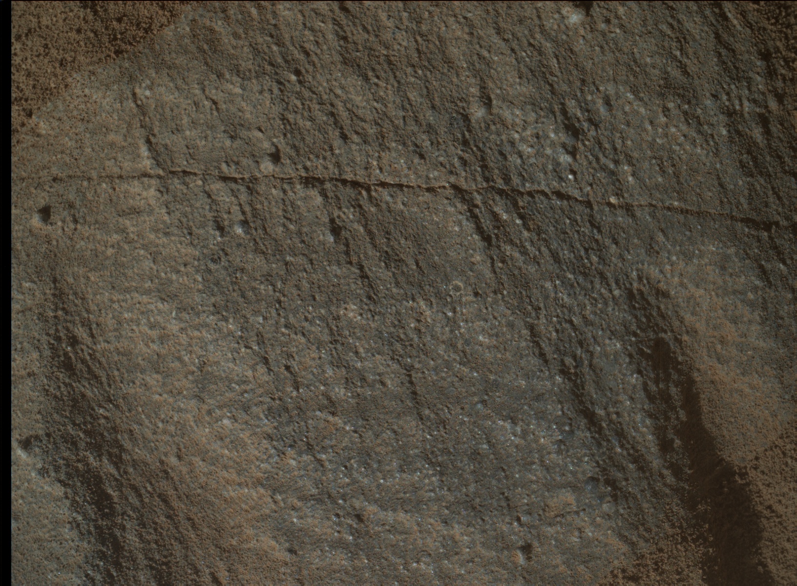 Nasa's Mars rover Curiosity acquired this image using its Mars Hand Lens Imager (MAHLI) on Sol 1318