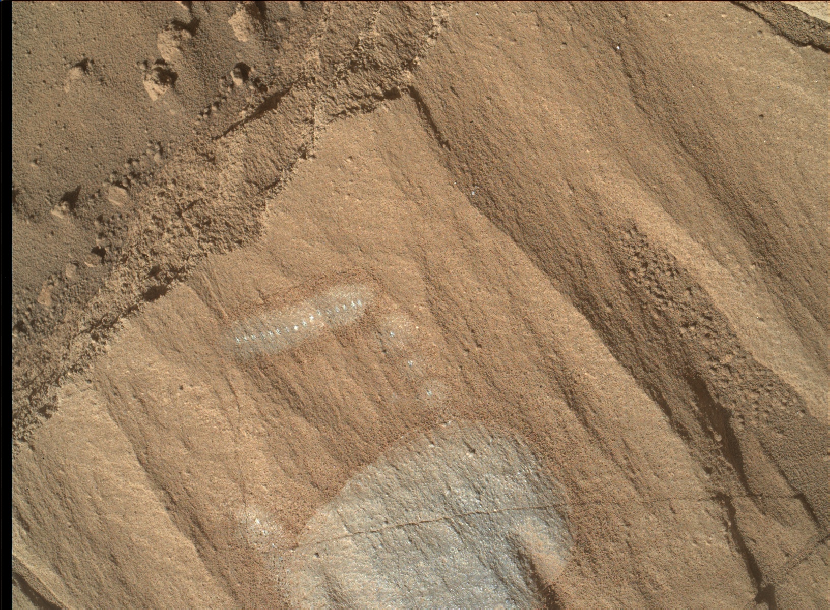 Nasa's Mars rover Curiosity acquired this image using its Mars Hand Lens Imager (MAHLI) on Sol 1320