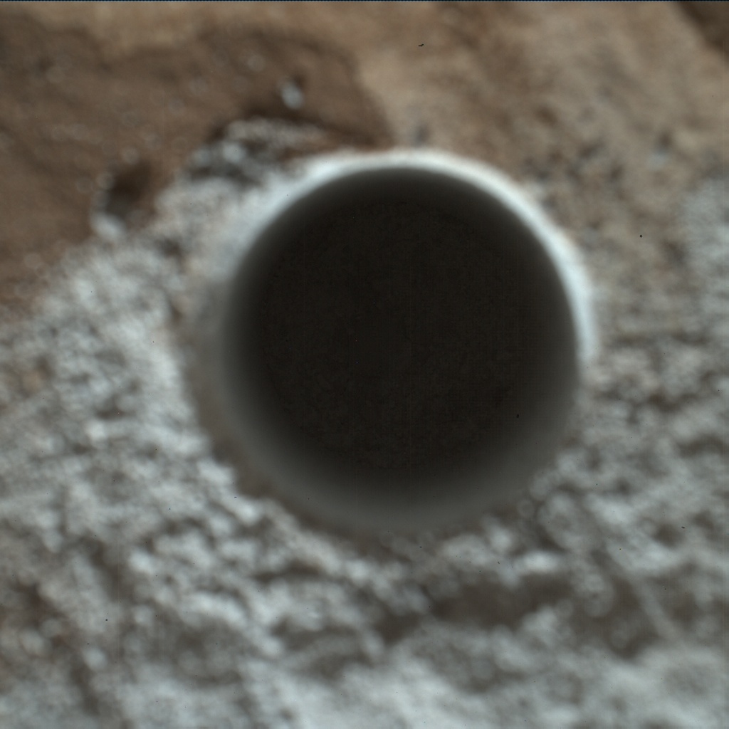 Nasa's Mars rover Curiosity acquired this image using its Mars Hand Lens Imager (MAHLI) on Sol 1321