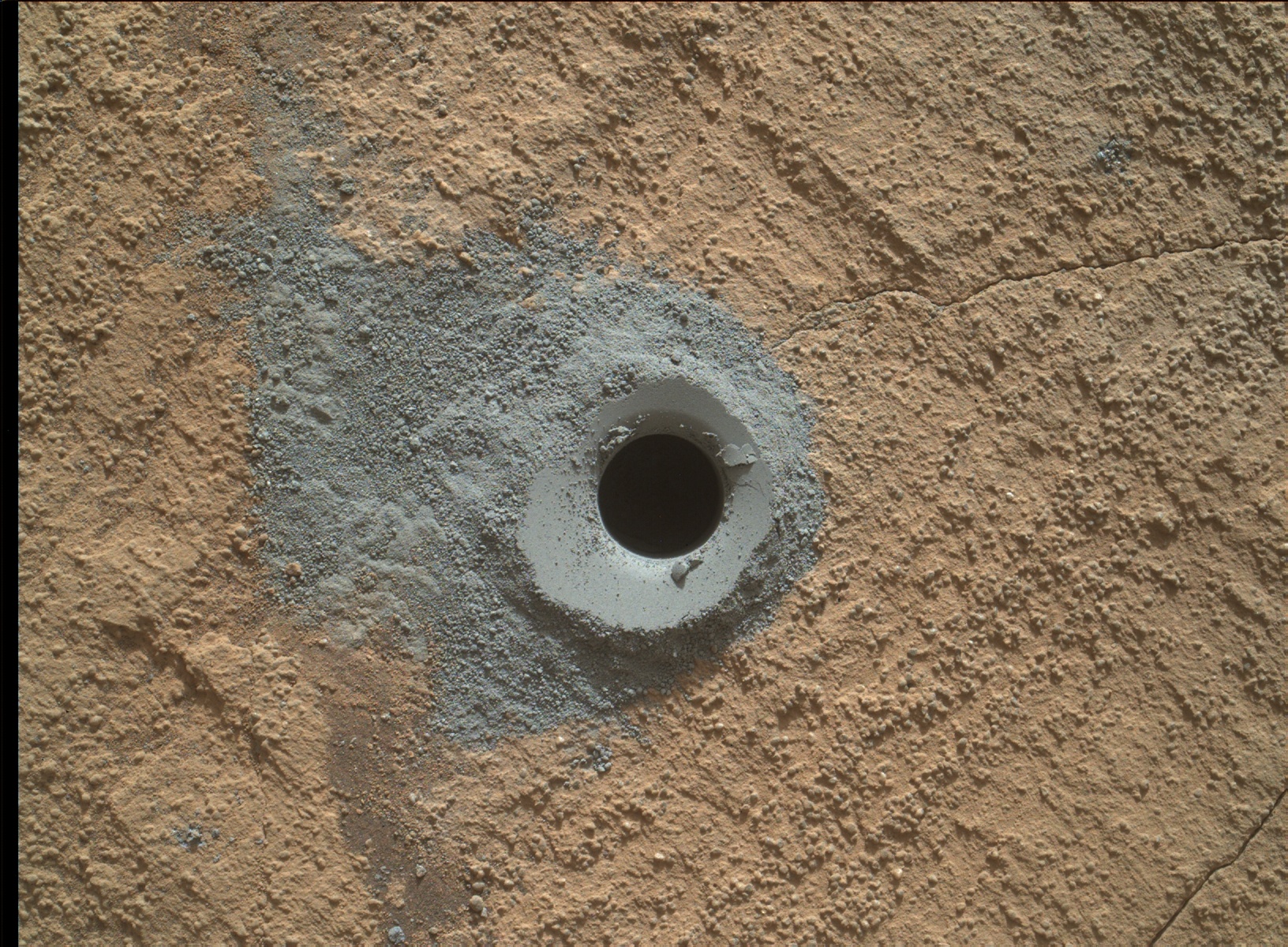 Nasa's Mars rover Curiosity acquired this image using its Mars Hand Lens Imager (MAHLI) on Sol 1332