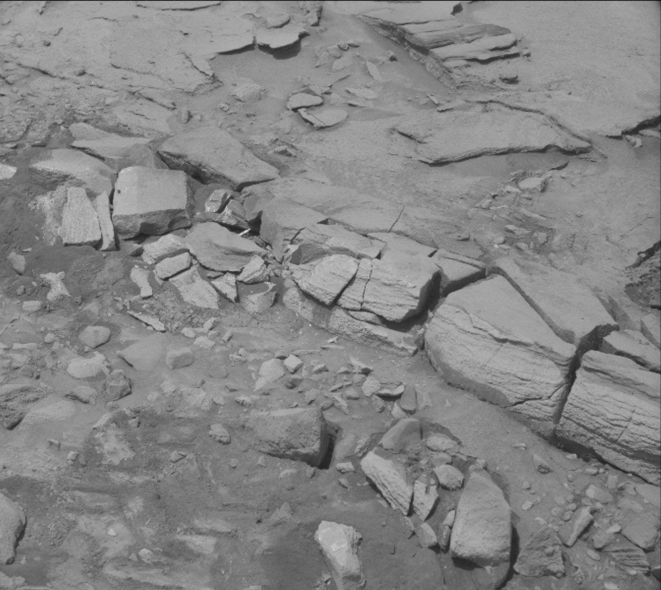 Nasa's Mars rover Curiosity acquired this image using its Mast Camera (Mastcam) on Sol 1344