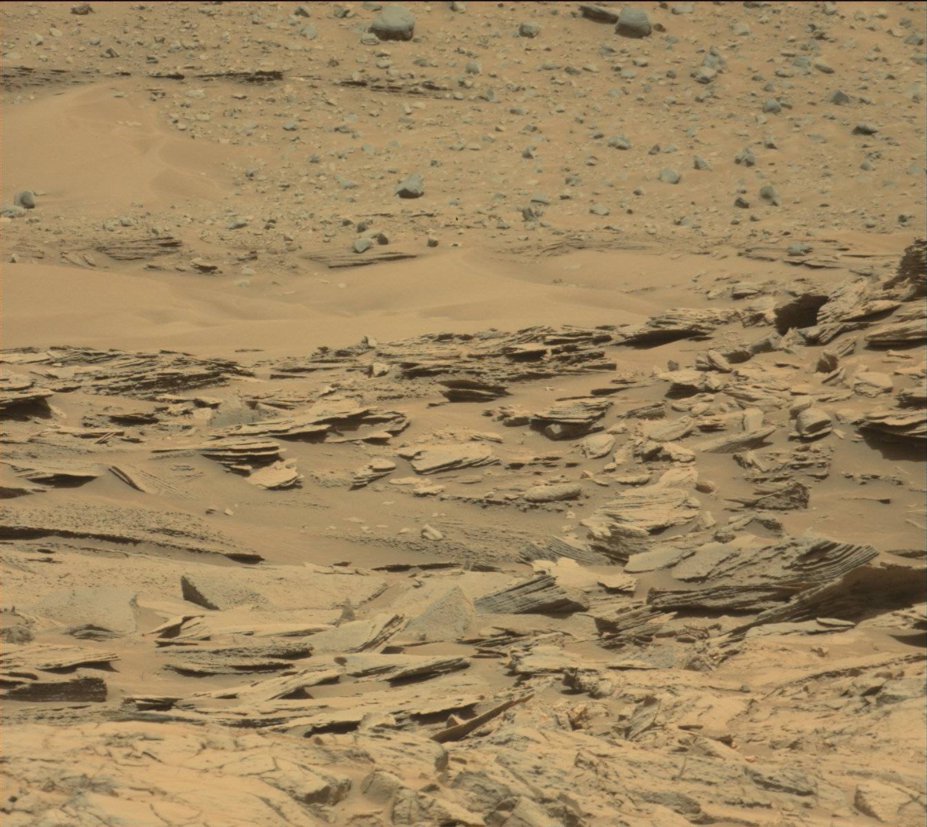 Nasa's Mars rover Curiosity acquired this image using its Mast Camera (Mastcam) on Sol 1355