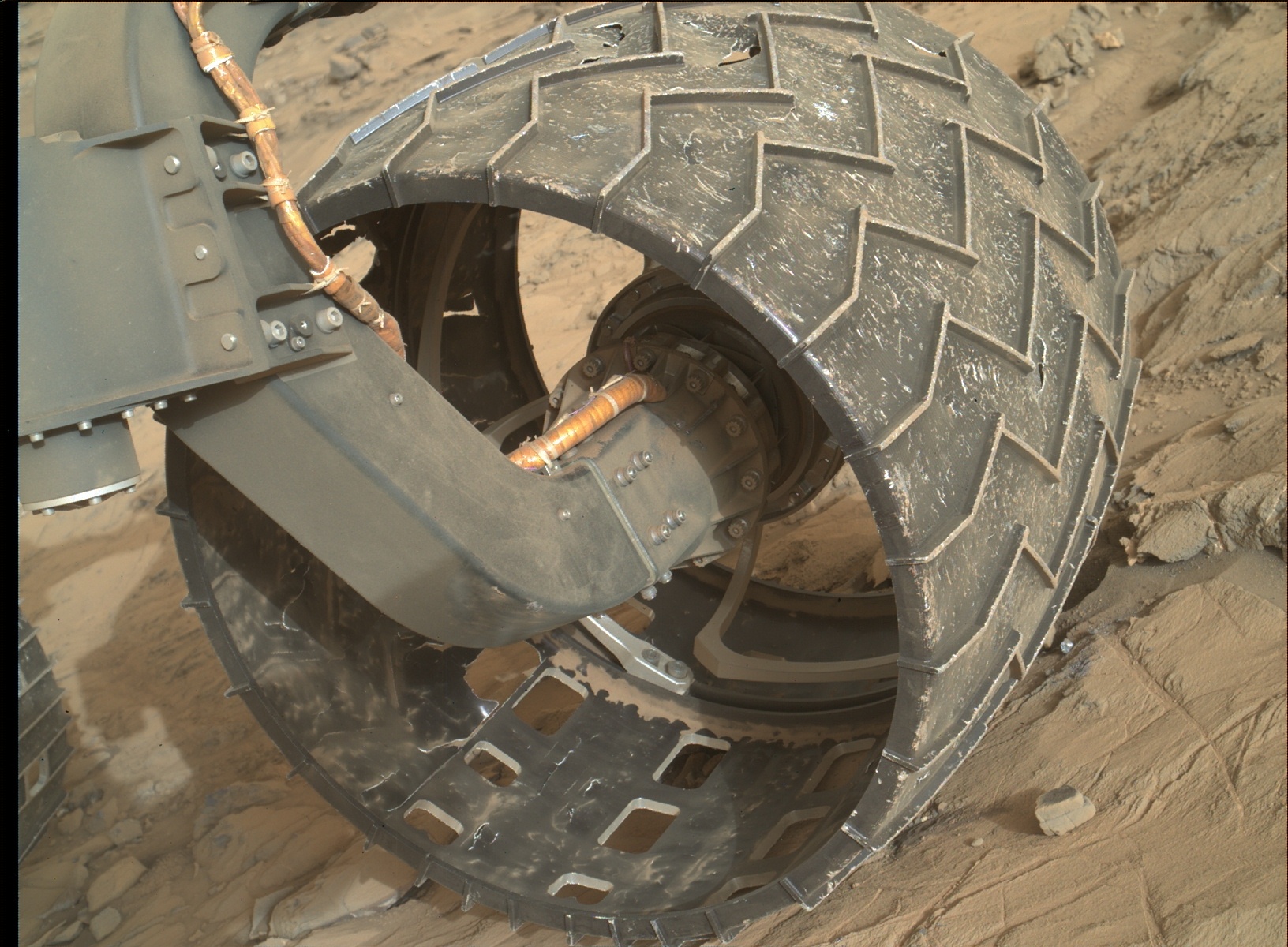 Nasa's Mars rover Curiosity acquired this image using its Mars Hand Lens Imager (MAHLI) on Sol 1355