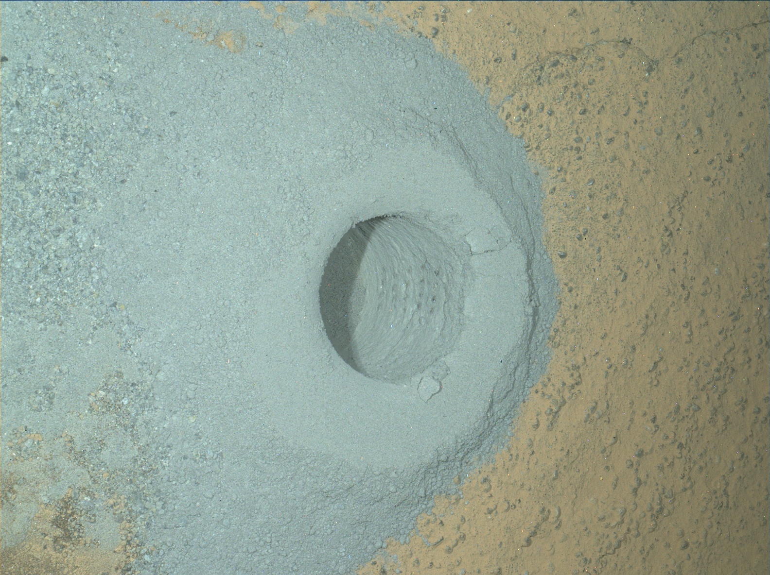 Nasa's Mars rover Curiosity acquired this image using its Mars Hand Lens Imager (MAHLI) on Sol 1356