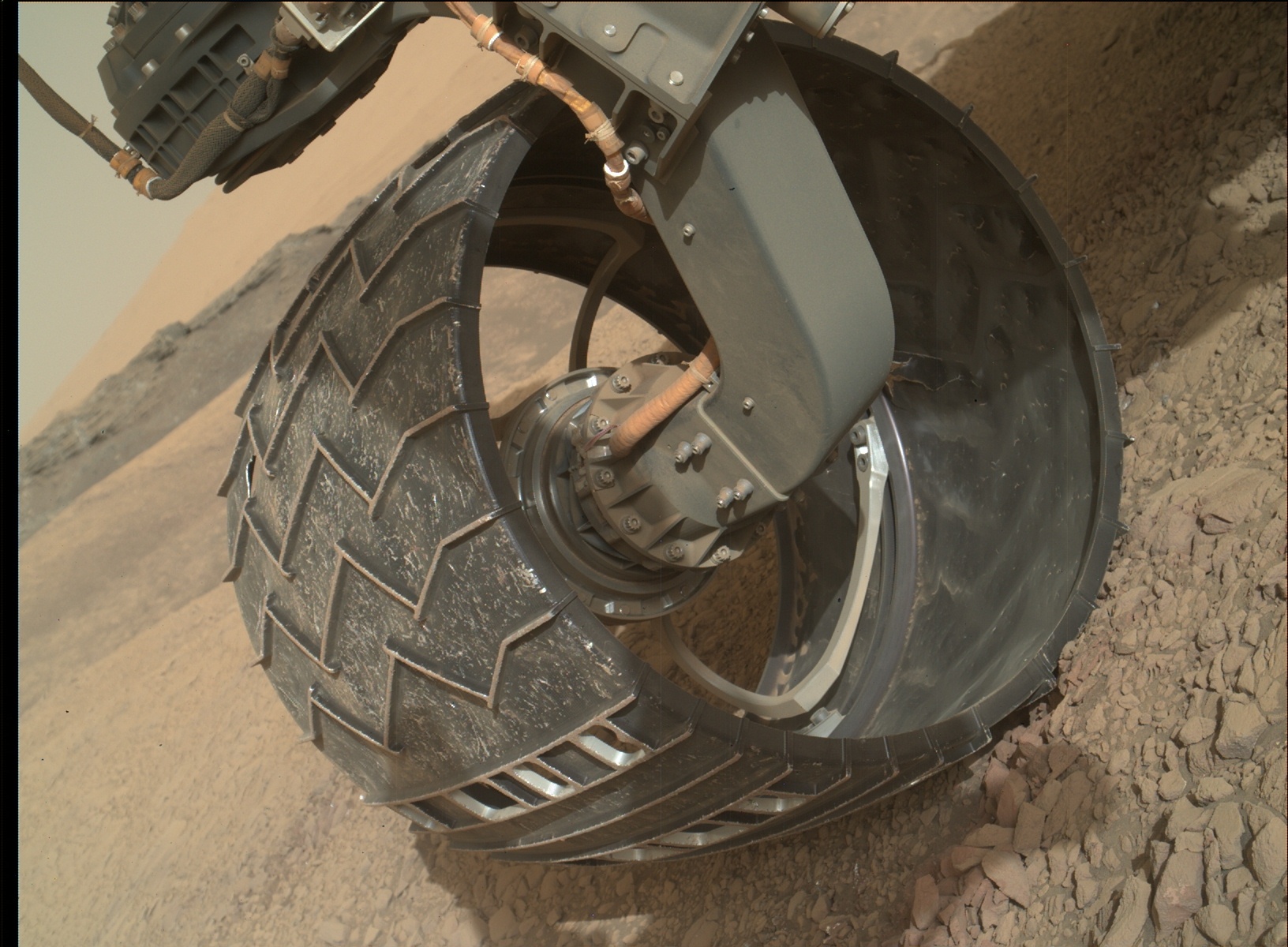 Nasa's Mars rover Curiosity acquired this image using its Mars Hand Lens Imager (MAHLI) on Sol 1403
