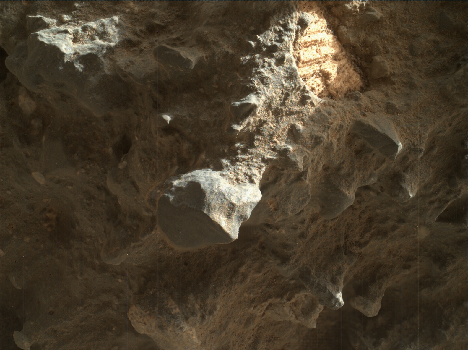 Nasa's Mars rover Curiosity acquired this image using its Mars Hand Lens Imager (MAHLI) on Sol 1411
