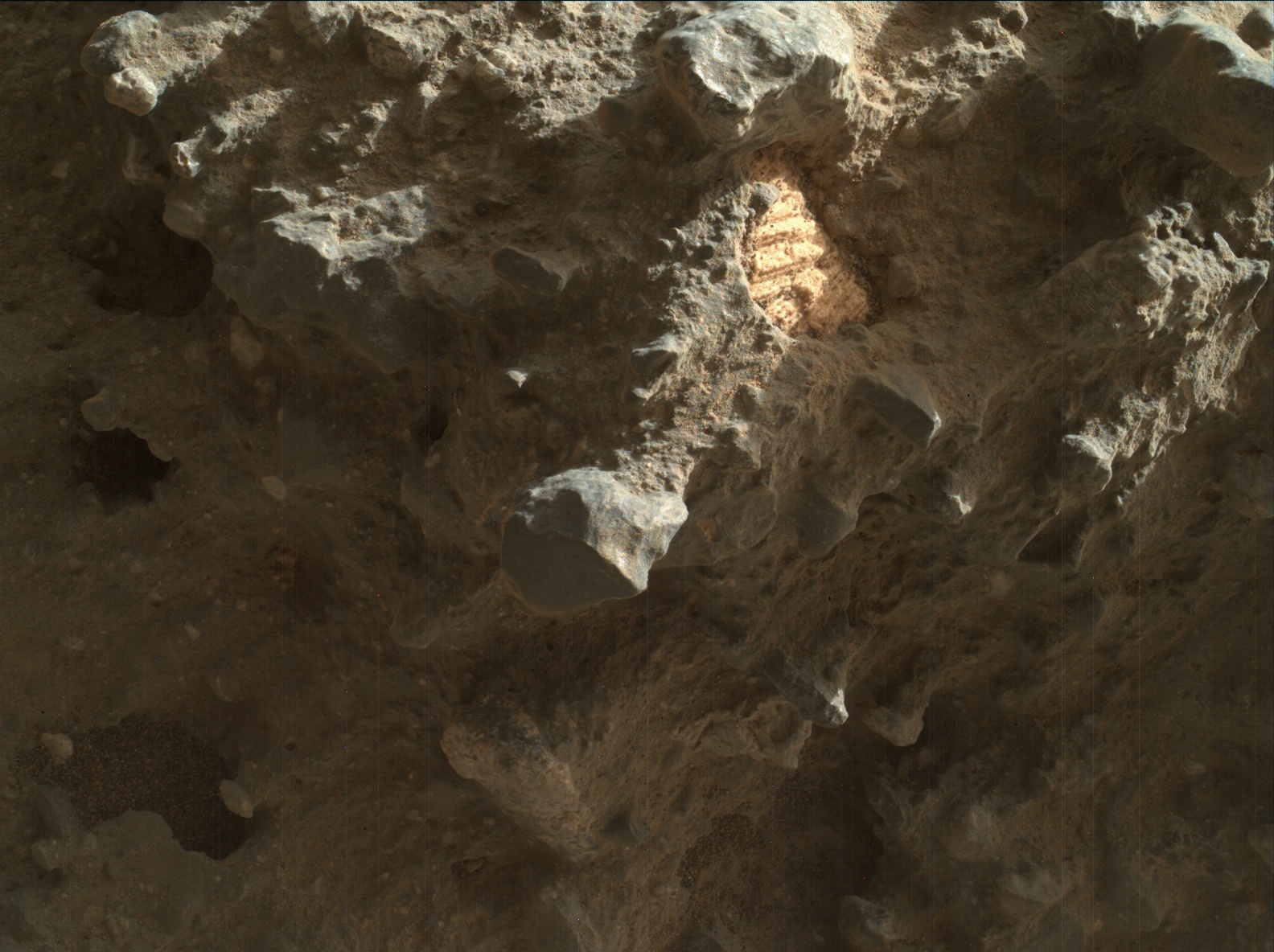 Nasa's Mars rover Curiosity acquired this image using its Mars Hand Lens Imager (MAHLI) on Sol 1411