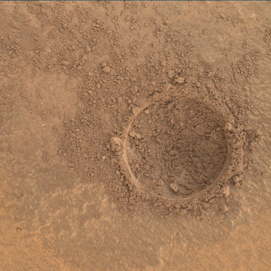 Nasa's Mars rover Curiosity acquired this image using its Mars Hand Lens Imager (MAHLI) on Sol 1420