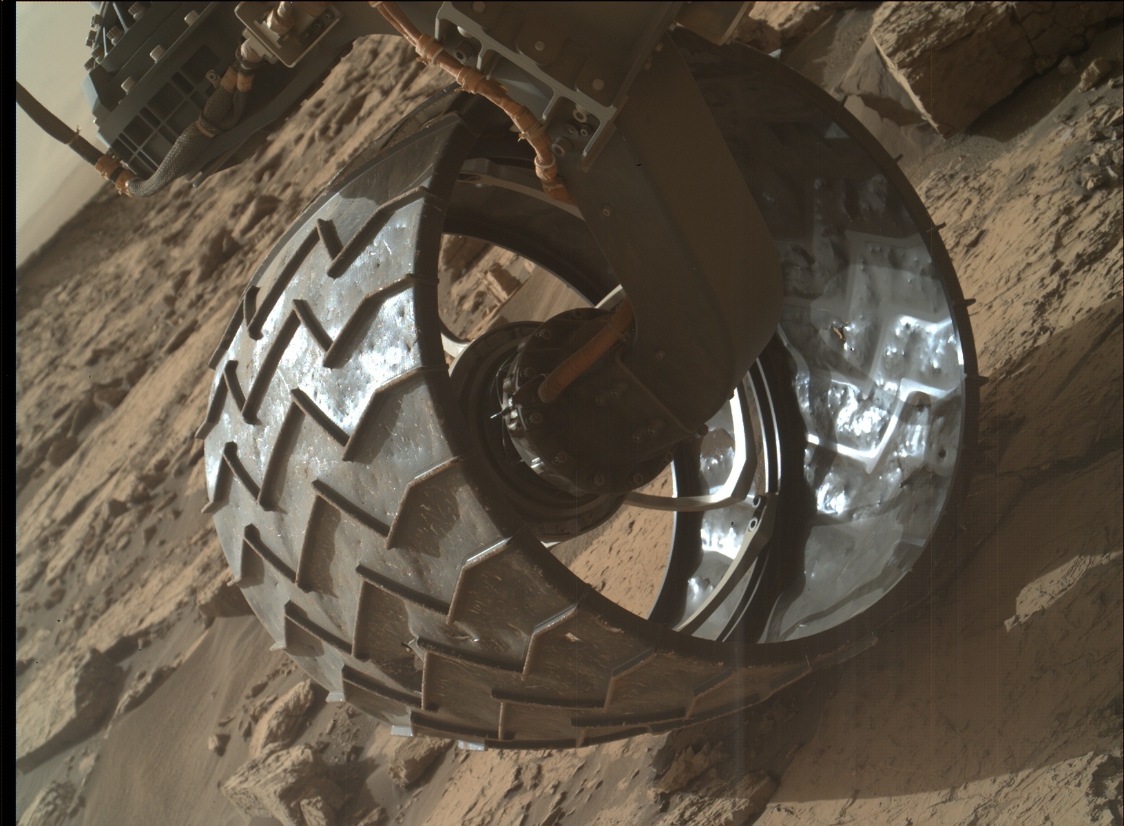 Nasa's Mars rover Curiosity acquired this image using its Mars Hand Lens Imager (MAHLI) on Sol 1434