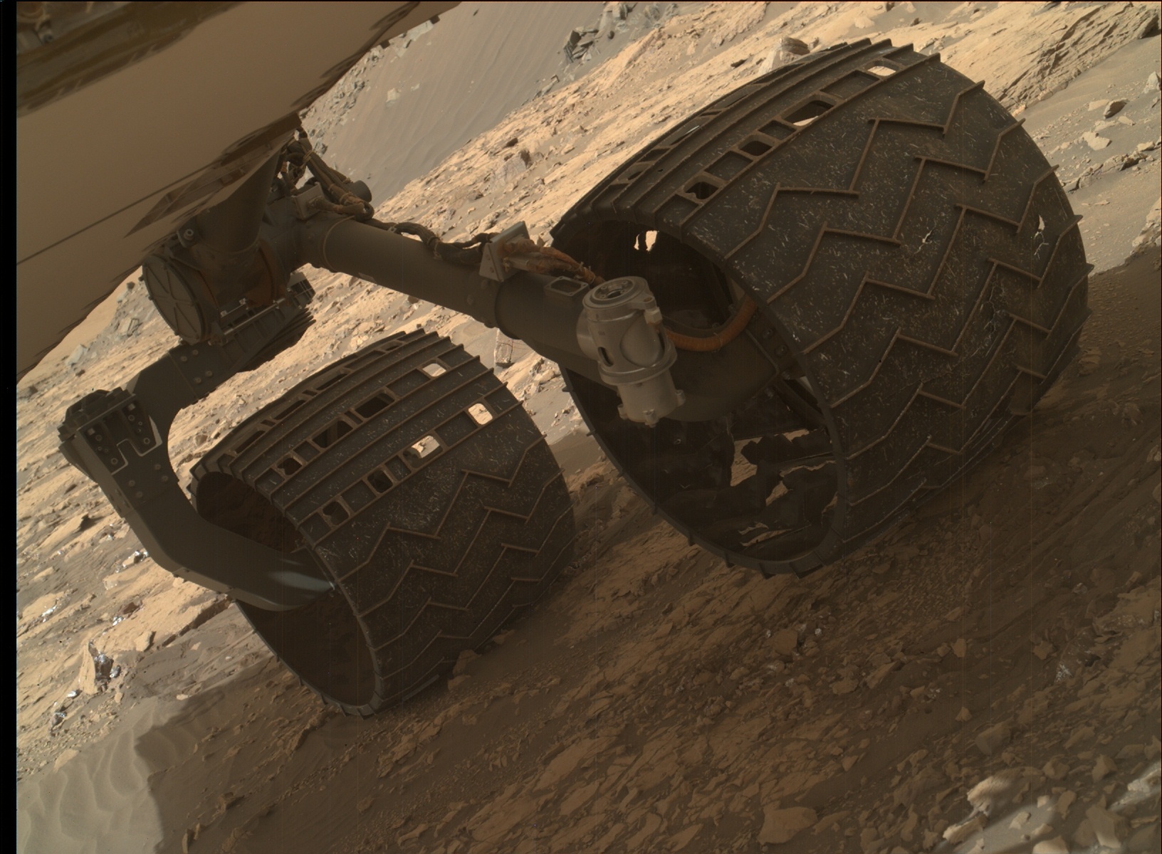 Nasa's Mars rover Curiosity acquired this image using its Mars Hand Lens Imager (MAHLI) on Sol 1434