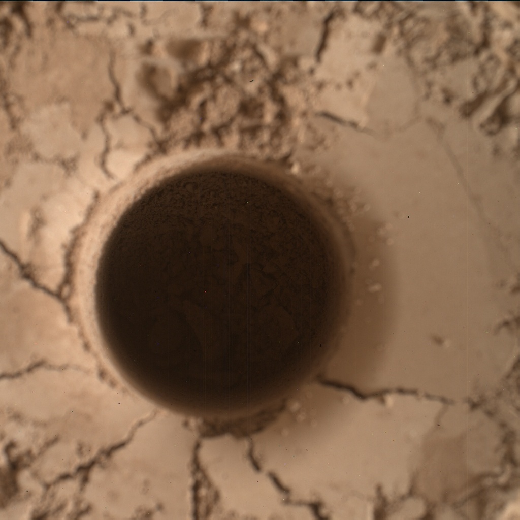 Nasa's Mars rover Curiosity acquired this image using its Mars Hand Lens Imager (MAHLI) on Sol 1464