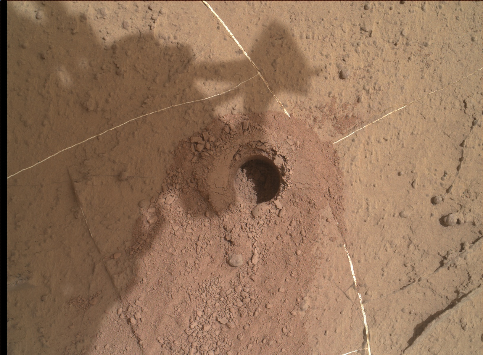 Nasa's Mars rover Curiosity acquired this image using its Mars Hand Lens Imager (MAHLI) on Sol 1495