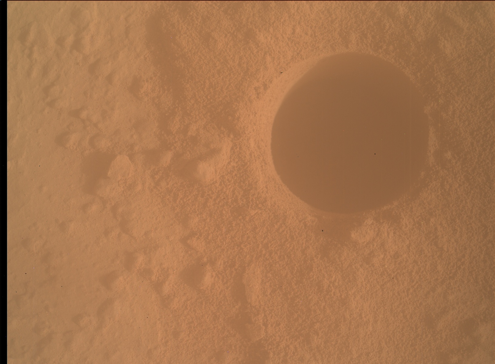 Nasa's Mars rover Curiosity acquired this image using its Mars Hand Lens Imager (MAHLI) on Sol 1497