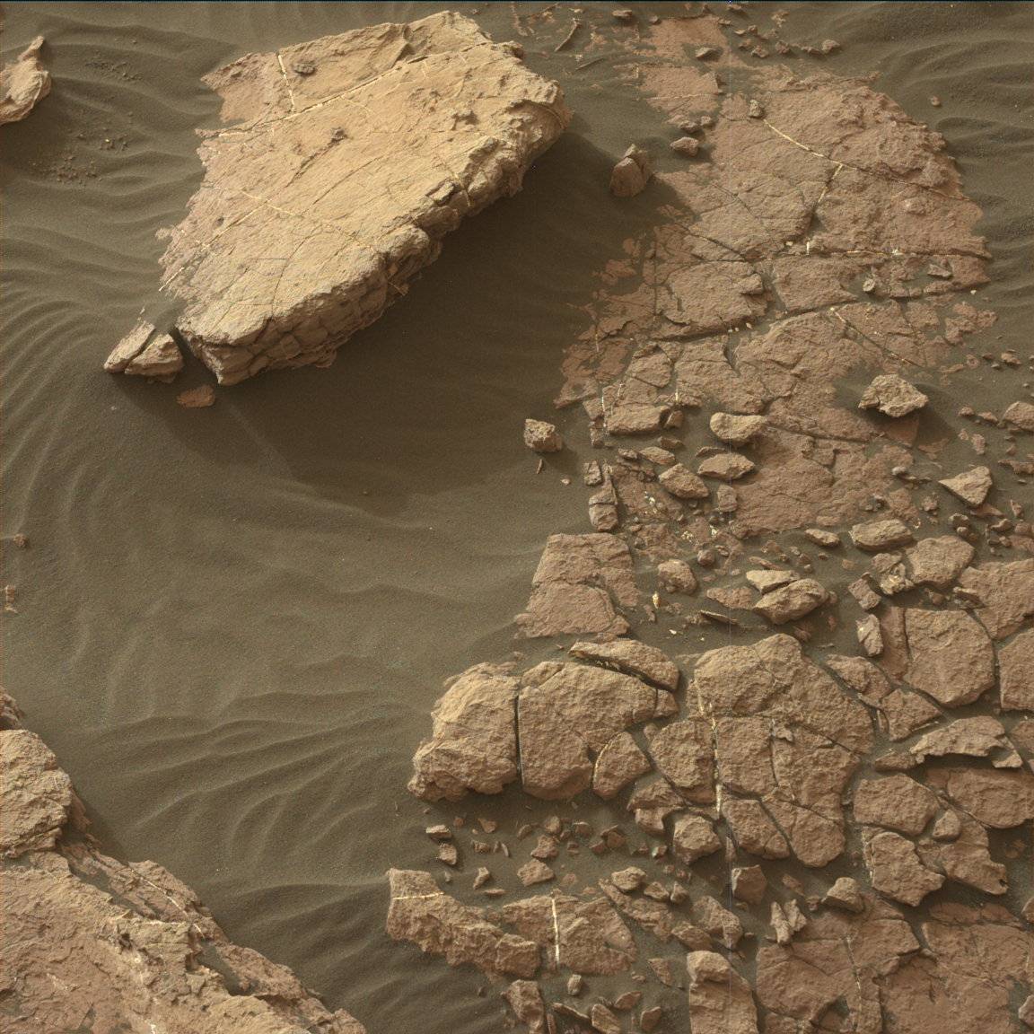 Nasa's Mars rover Curiosity acquired this image using its Mast Camera (Mastcam) on Sol 1512