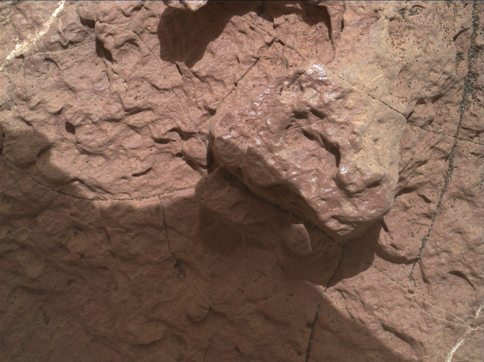 Nasa's Mars rover Curiosity acquired this image using its Mars Hand Lens Imager (MAHLI) on Sol 1575