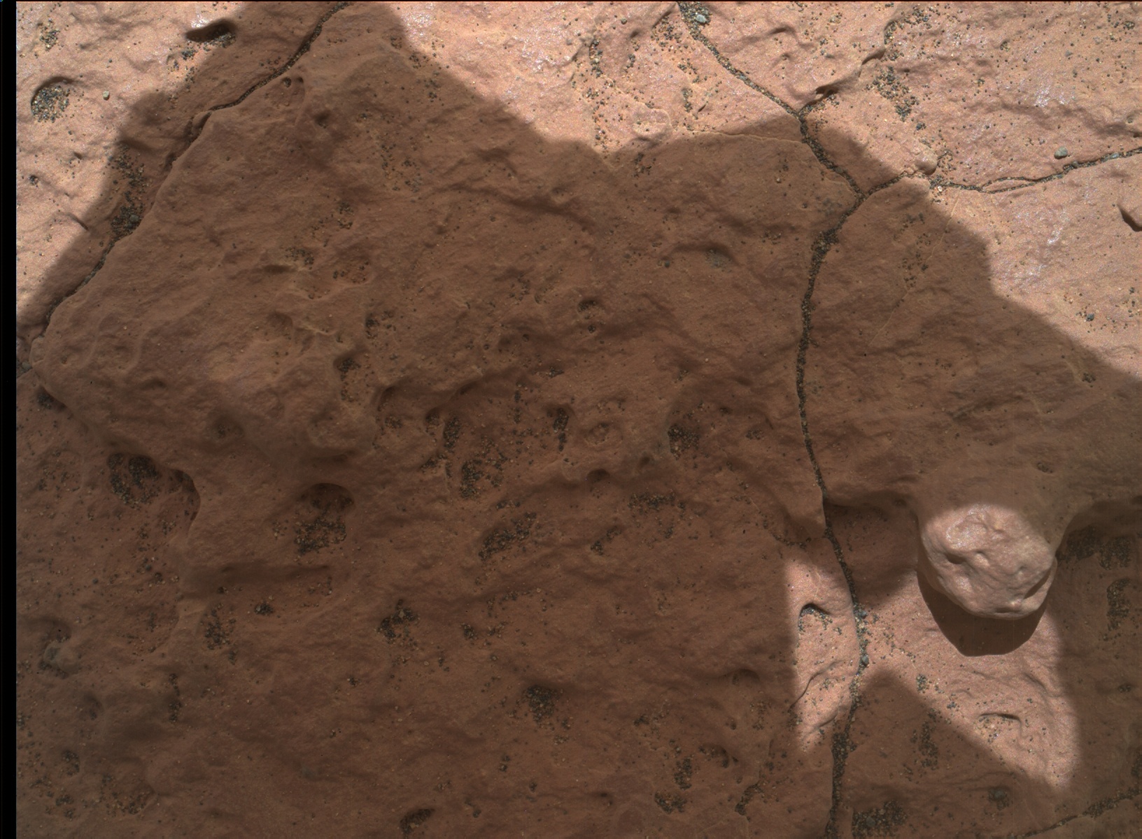 Nasa's Mars rover Curiosity acquired this image using its Mars Hand Lens Imager (MAHLI) on Sol 1577