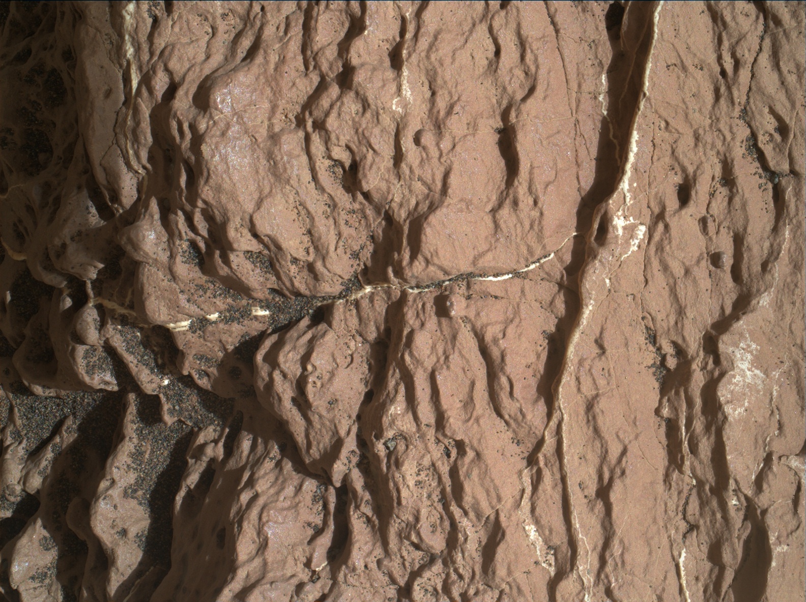 Nasa's Mars rover Curiosity acquired this image using its Mars Hand Lens Imager (MAHLI) on Sol 1585