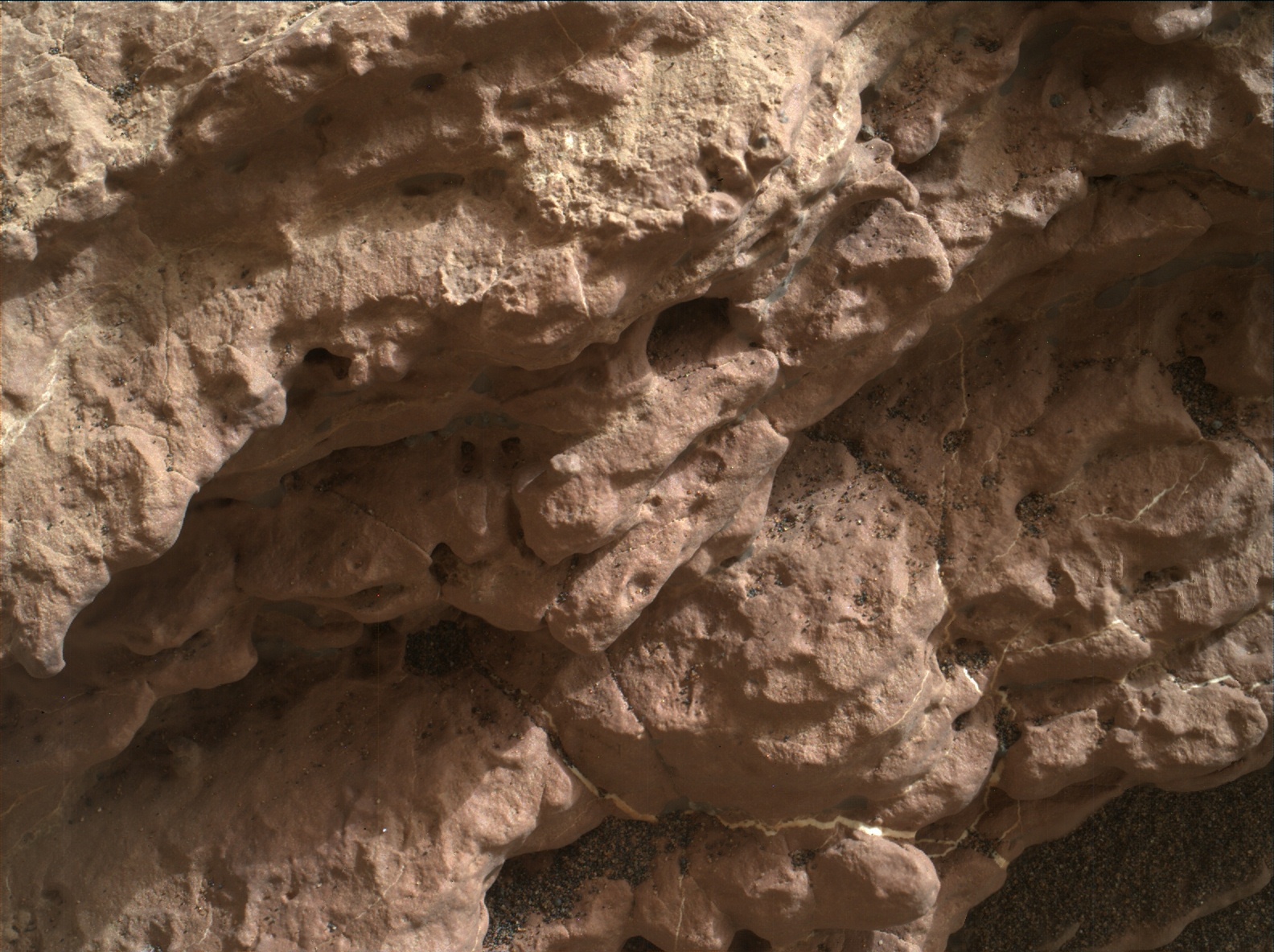 Nasa's Mars rover Curiosity acquired this image using its Mars Hand Lens Imager (MAHLI) on Sol 1594