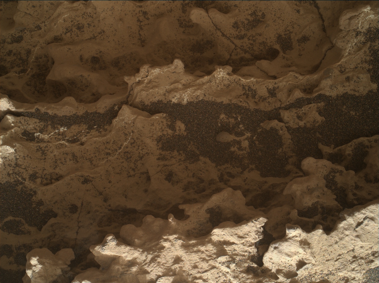 Nasa's Mars rover Curiosity acquired this image using its Mars Hand Lens Imager (MAHLI) on Sol 1675