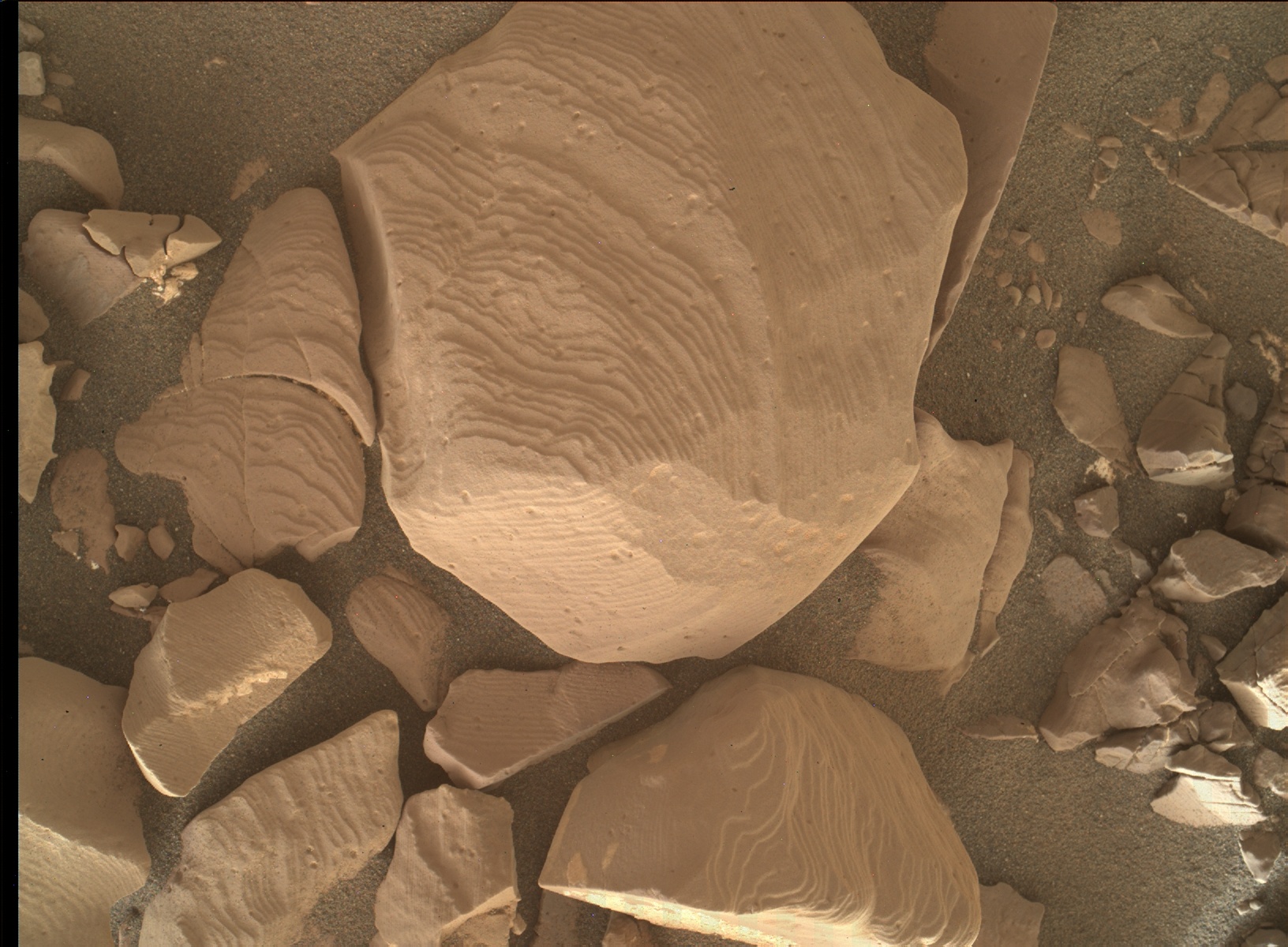 Nasa's Mars rover Curiosity acquired this image using its Mars Hand Lens Imager (MAHLI) on Sol 1818
