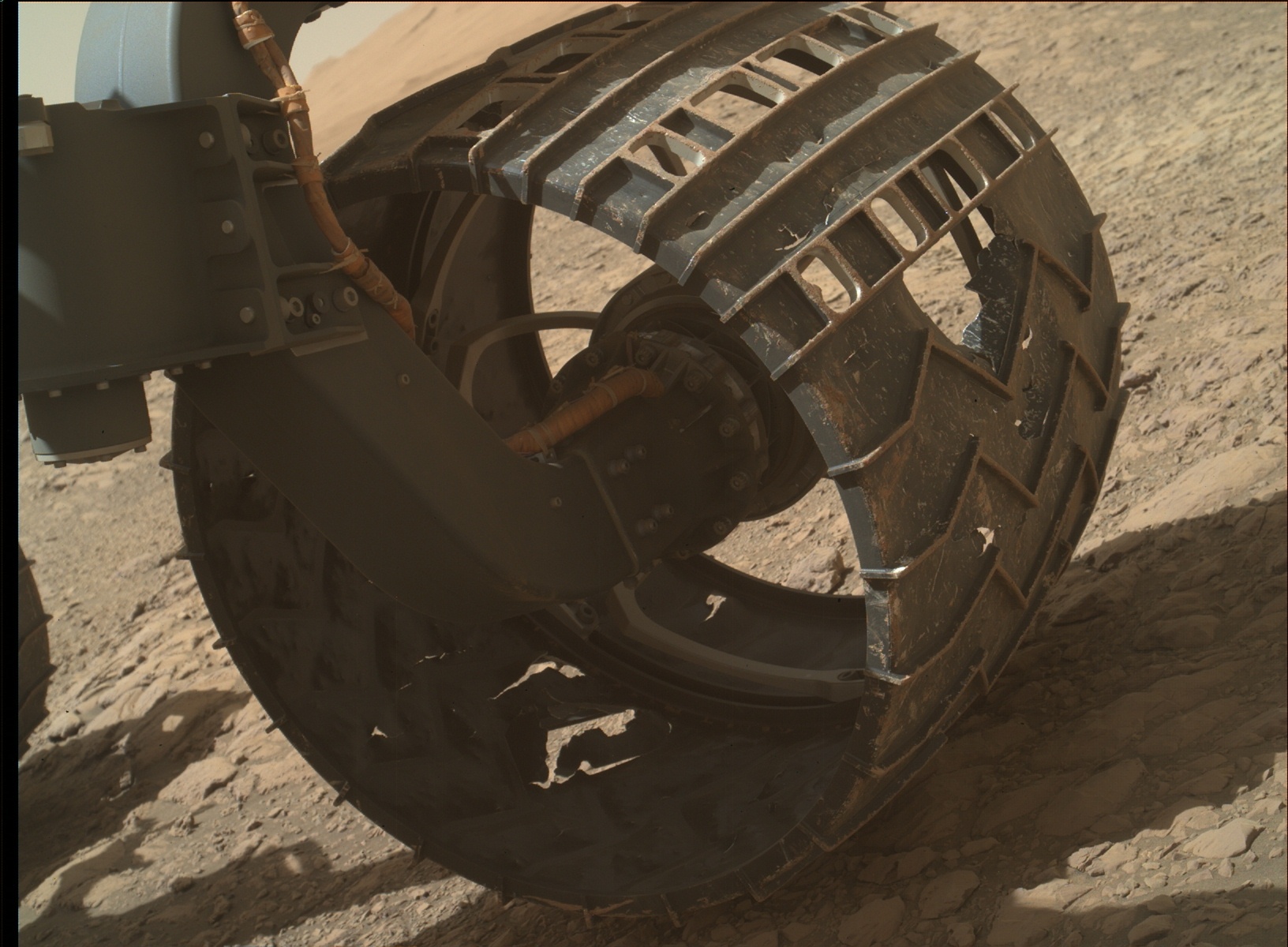 Nasa's Mars rover Curiosity acquired this image using its Mars Hand Lens Imager (MAHLI) on Sol 1887