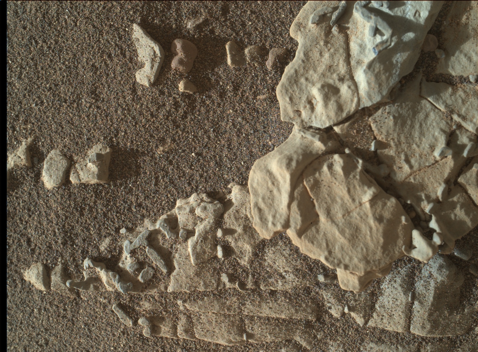 Nasa's Mars rover Curiosity acquired this image using its Mars Hand Lens Imager (MAHLI) on Sol 1922
