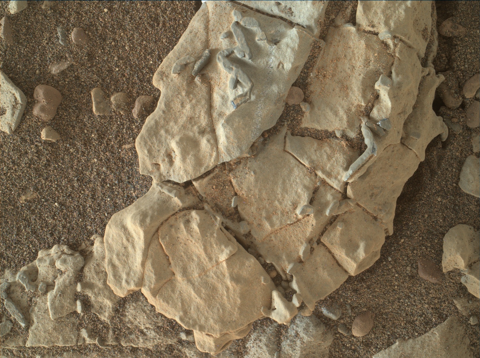 Nasa's Mars rover Curiosity acquired this image using its Mars Hand Lens Imager (MAHLI) on Sol 1923